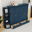 Lit escamotable en bois avec 3 tiroirs et tablettes-2056076156-2056076154
