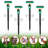 Green Low Voltage Solar Powered Integrated LED Animal Repeller Pack(Set of 4)