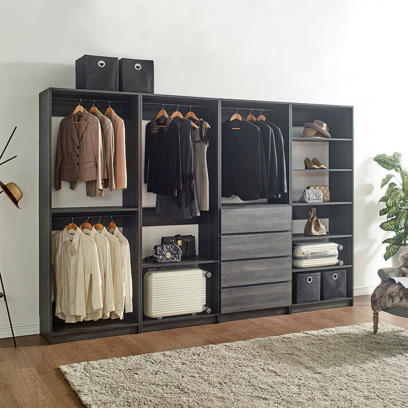 Kalinikos 125.6'' Closet System, Black