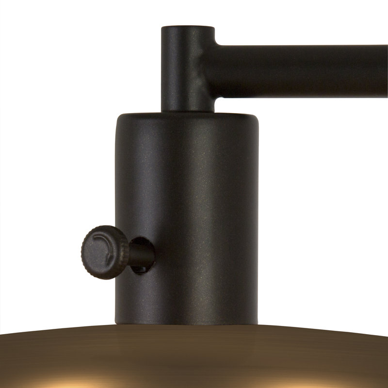 Lampe de table arquée 20,5 po Calianne, Laiton, Noir, noir, noir, noir