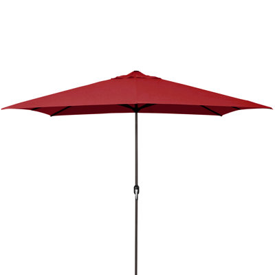 Parasol d'extérieur rectangulaire à manivelle 10 pi x 6 pi Houchin