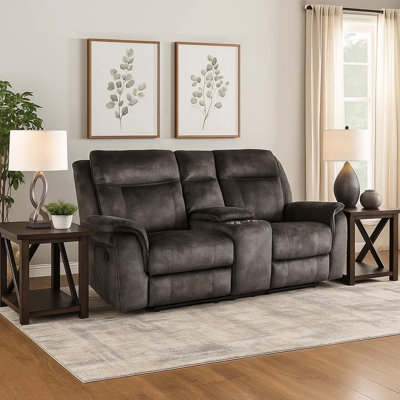 Traesyn 74.4" Vegan Leather Loveseat