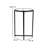Hampstead Collection End Table - Modern Laminate Accent Table with Crisscross Frame-850828329-850828338