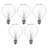 5PCS E12 Fragrance Wax Diffuser Lamp 25W Dimmable Globe Clear Light Bulb