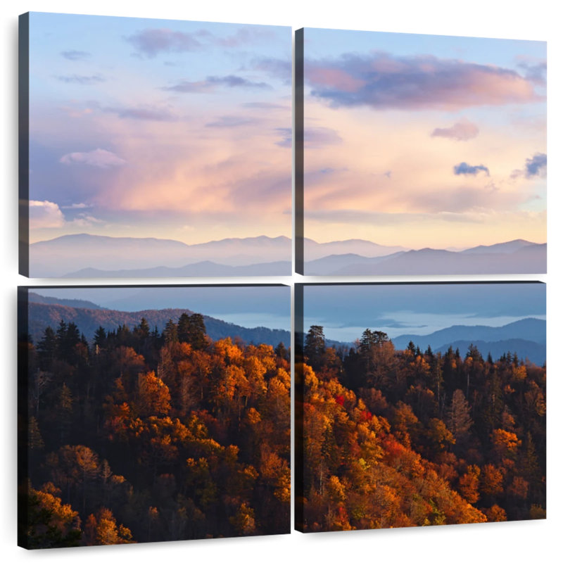 Alvord Smoky Mountain en automne, H 45 po x l 45 po