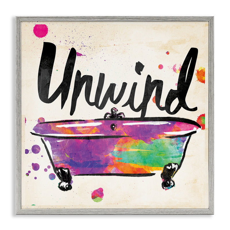 Giclée pour salle de bain «Unwind Rainbow Colors Icon» par Jace Gray, Estampe numérique Farmhouse, H 24 po x l 24 po