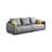 Gray 100% Polyester Modular Sofa cushion couch-129680274