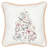 Puppy Tree Embroidered Christmas Holiday Petite Size Accent Throw Pillow