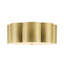Modern Sculptural Flower Blossom Brass Dimmable LED Flush Mount