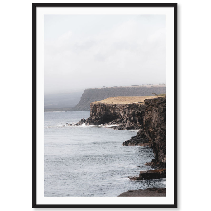 South Point Print by Carly Tabak, 31" W x 44" H, Black Wood