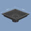 Grille de drain de douche l 6 po-89824644