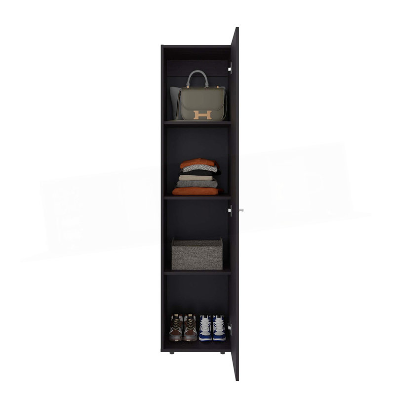 Armoire de rangement 4 tablettes, Wengé