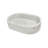 White Natural Marble Bathroom Vessel Sink, Semi-Polished Surface Luxury Countertop Sink, Genuine Stone Bathroom Fixture for Modern Renovation-1358897934