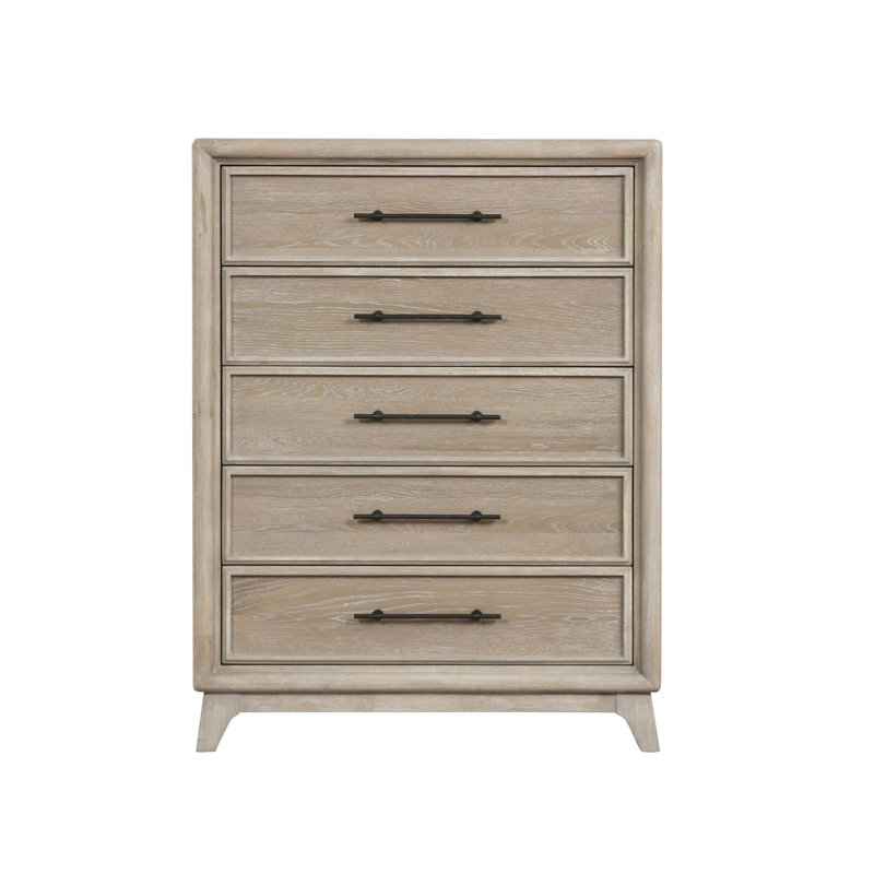 37.6" W Transitional Chest, Oak
