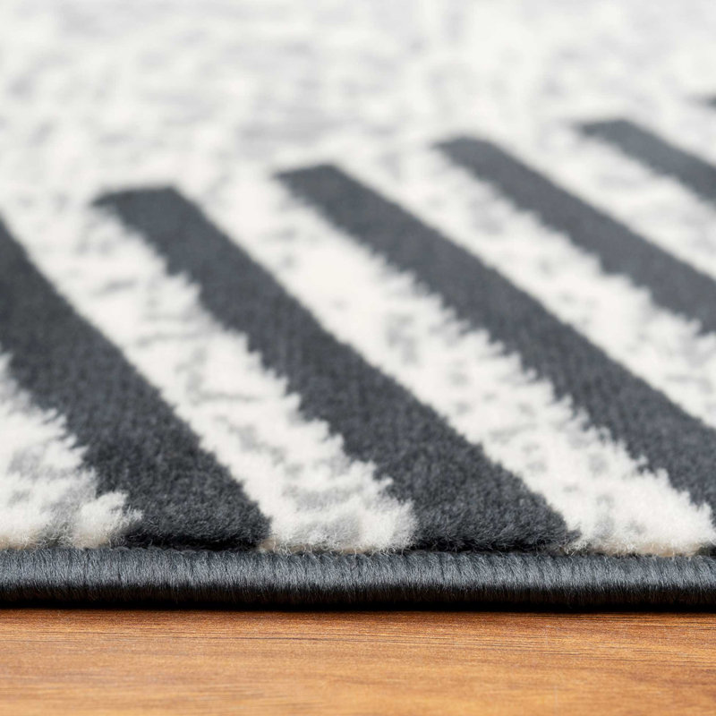 Newcomb Geometric Area Rug, Runner 60 x 240cm