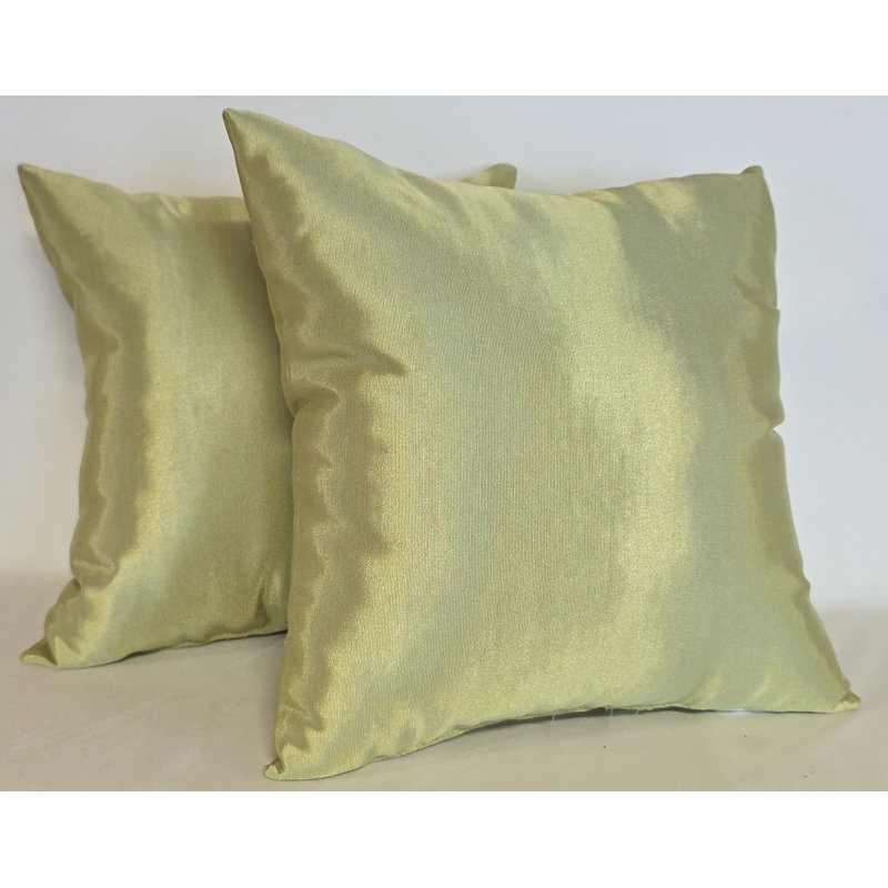 Ensemble de 2 petits coussins 12 x 12 Gleaming, Vert