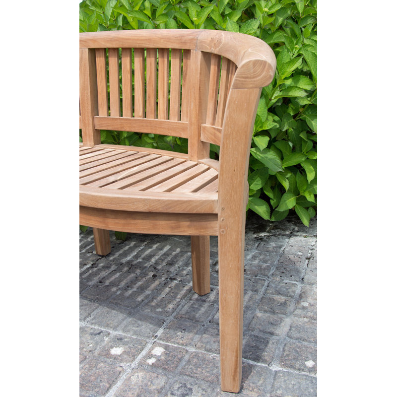 Estaugh Solid Wood Teak Outdoor Bench