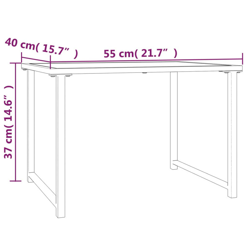Annable Rectangular 55Cm L Outdoor Coffee Table