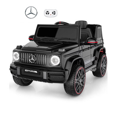 Voiture électrique Mercedes-Benz G63 sous licence DEARAUTO 12 V 7 AH pour enfants, voiture électrique 12 V pour tout-petits, voiture électrique pour enfants avec télécommande parentale, lumières DEL et musique.