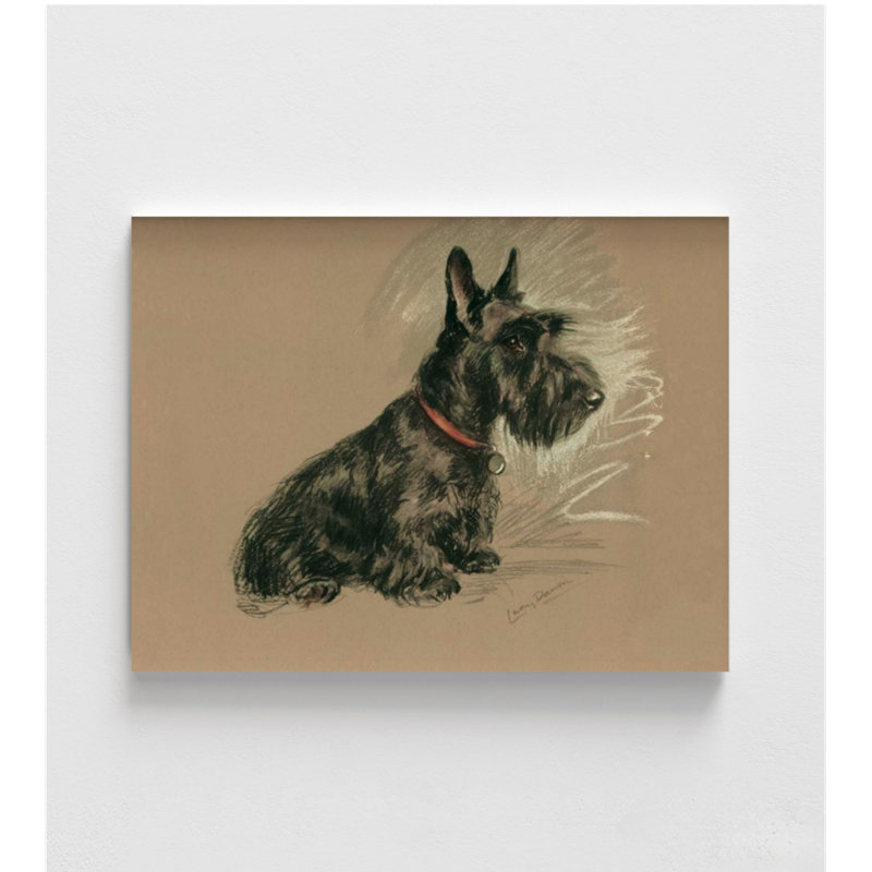 Impression de terrier écossais, art mural Terrier encadré, impression d'affiche de chien écossais, art mural petit chien, affiche de chien mignon, art mural encadré