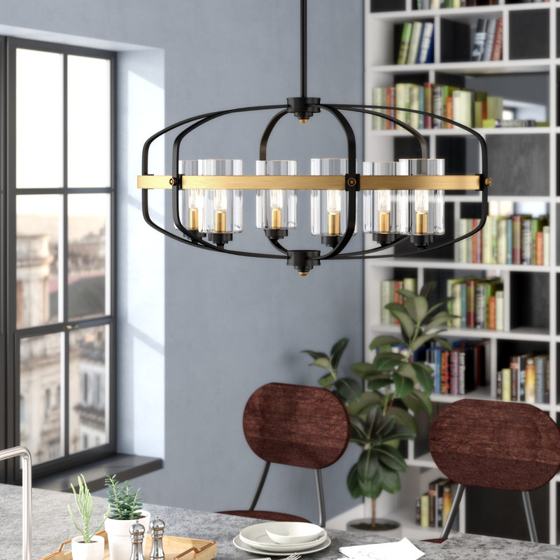 Jaquan 6 - Light Shaded Geometric Chandelier