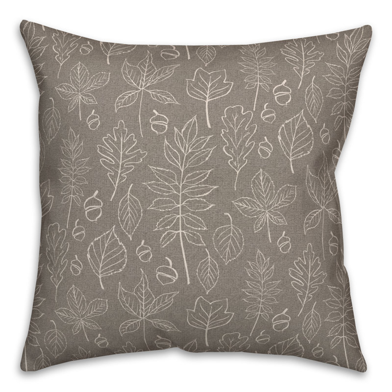 Square Throw Cushion, Gray
