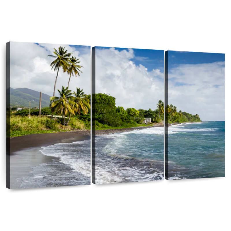 Gillard Saint Kitts And Nevis Beach, 24" H x 38" W