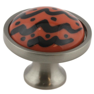 (5 Pack) 1-1/4 inch Wave Knob