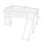 Kenslie Twin Wood Loft Bed With Slide, Ladder And Safety Guardrails Kenslie-889556906