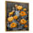 Toile avec cadre flottant or