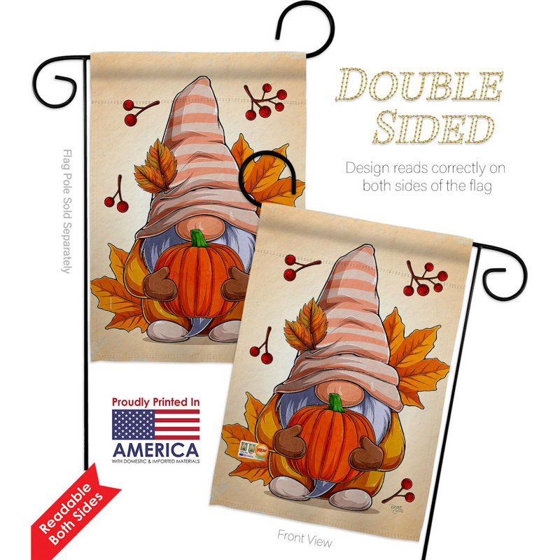 Double Sided 18.5'' H x 13'' W Polyester Garden Flag