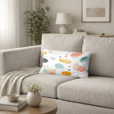Coussin décoratif à motif géométrique à motif géométrique