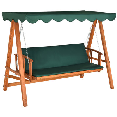 3 Person Porch Swing with Canopy