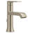 Brushed nickel one-handle high arc bathroom faucet-113769174