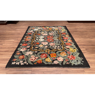 Original Hand Knotted Traditional Pattern Multi Color Wool Rug