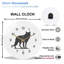 Horloge murale loup