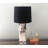 Lampe de table en quartz et améthyste