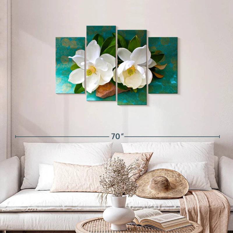 Magnolias blancs Harnek, H 27 po x l 43 po