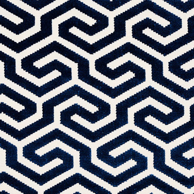 Ming Fret Velvet Fabric