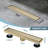 Linear Shower Drain,304 Stainless Steel Rectangle Shower Floor Drain Adjustable,with Hair Catcher, Adjustable Feet