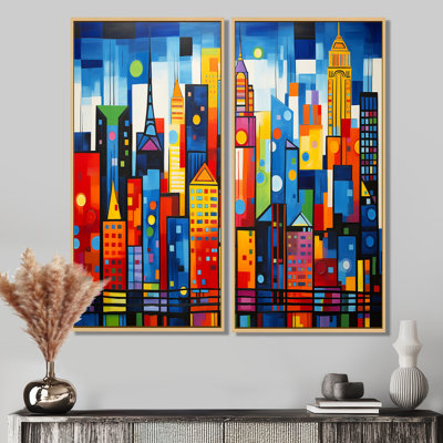 Pop Art New York In Color I - Pop Art Large Art Prints On Canvas