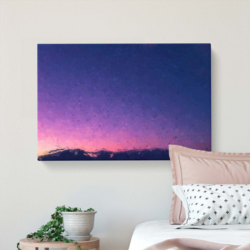 Moon Over Iran In Abstract - Wrapped Canvas, 50cm H x 76cm W x 3cm D
