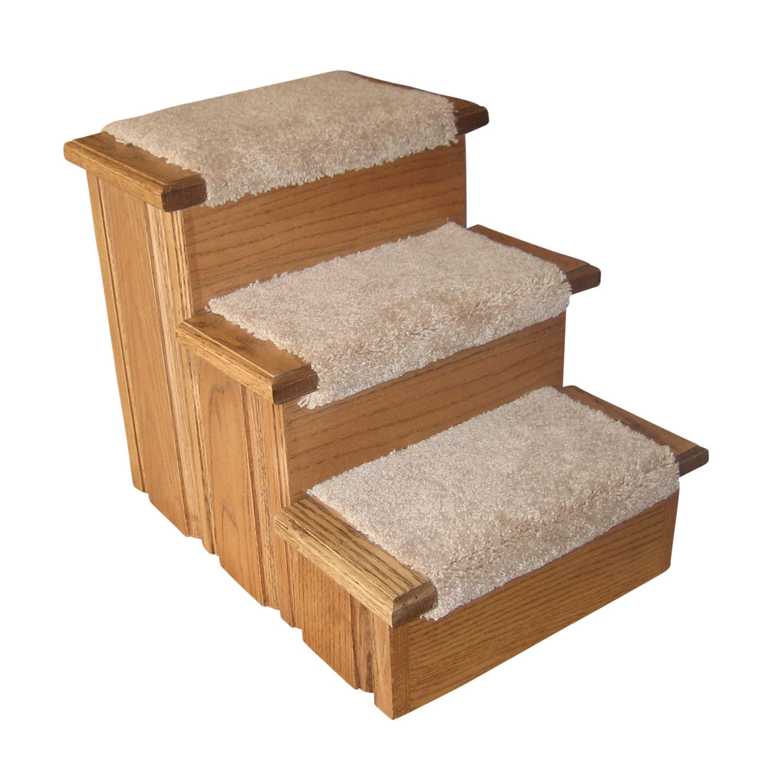 Daphne Raised Panel 3 Step Pet Stair Archie & Oscar™ Finish: Early American