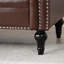 Husani Faux Leather Rolled Arms Chesterfield Sofa-2098138542-2138954810