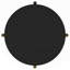 Table de bout ronde noire.