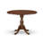 5 Piece Modern Dining Table Set Includes a Round Wooden Table with Dropleaf and 4 Kitchen Dining Chairs, Mahogany-664789115-659462697