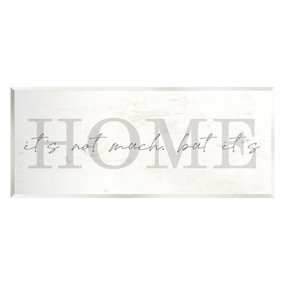 «It's Not lot But It's Home» par Lil 'Rue - impression sans cadre sur panneau de fibres à densité moyenne