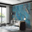 Bleu marbré luxueux-350799496