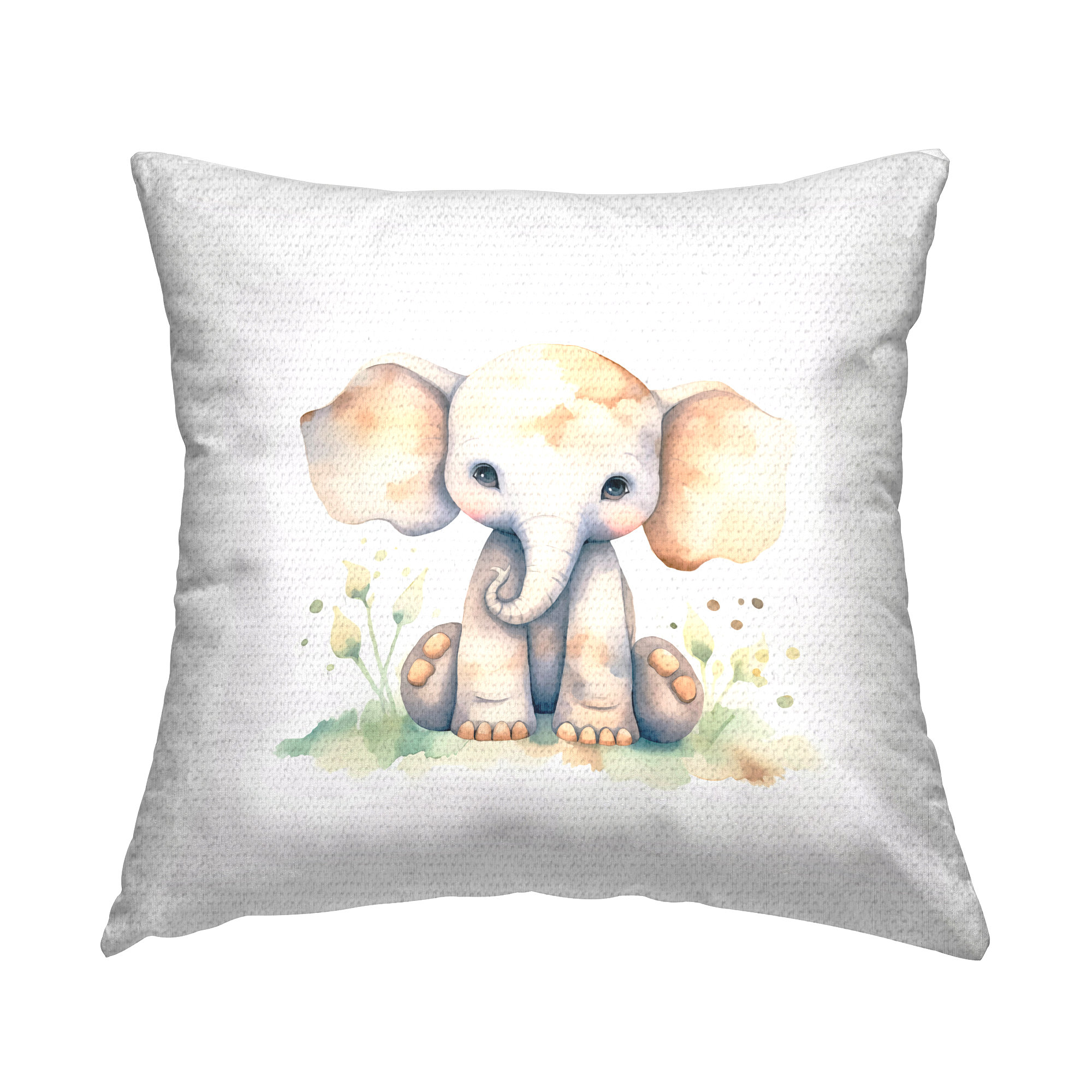 baby elephant elephant throw pillows