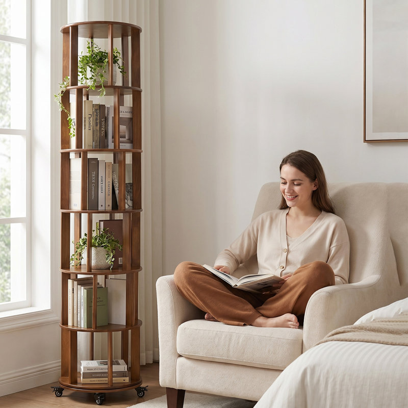 Orbit Bookcase, Walnut